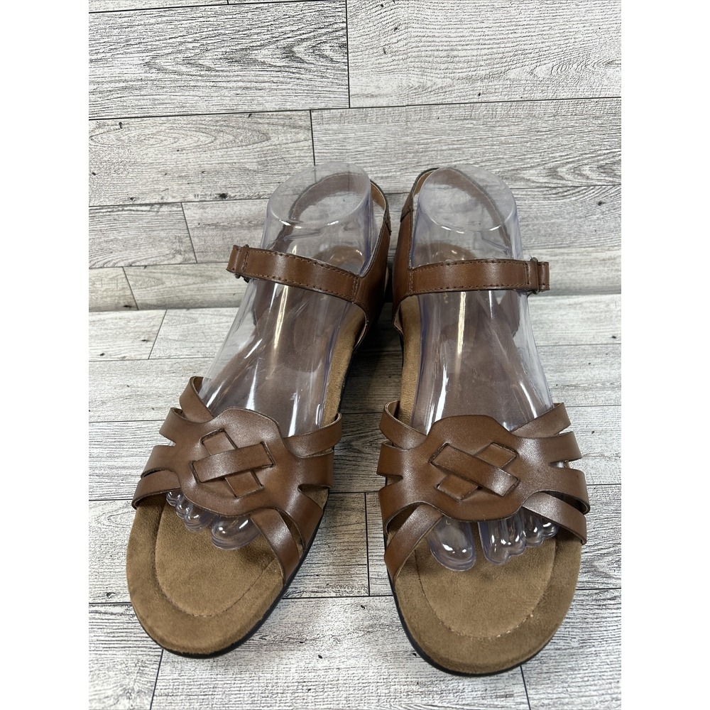 THOM MCAN‎ Walden Brown Leather Ankle Strappy Sandals Size 9.5M EU 42